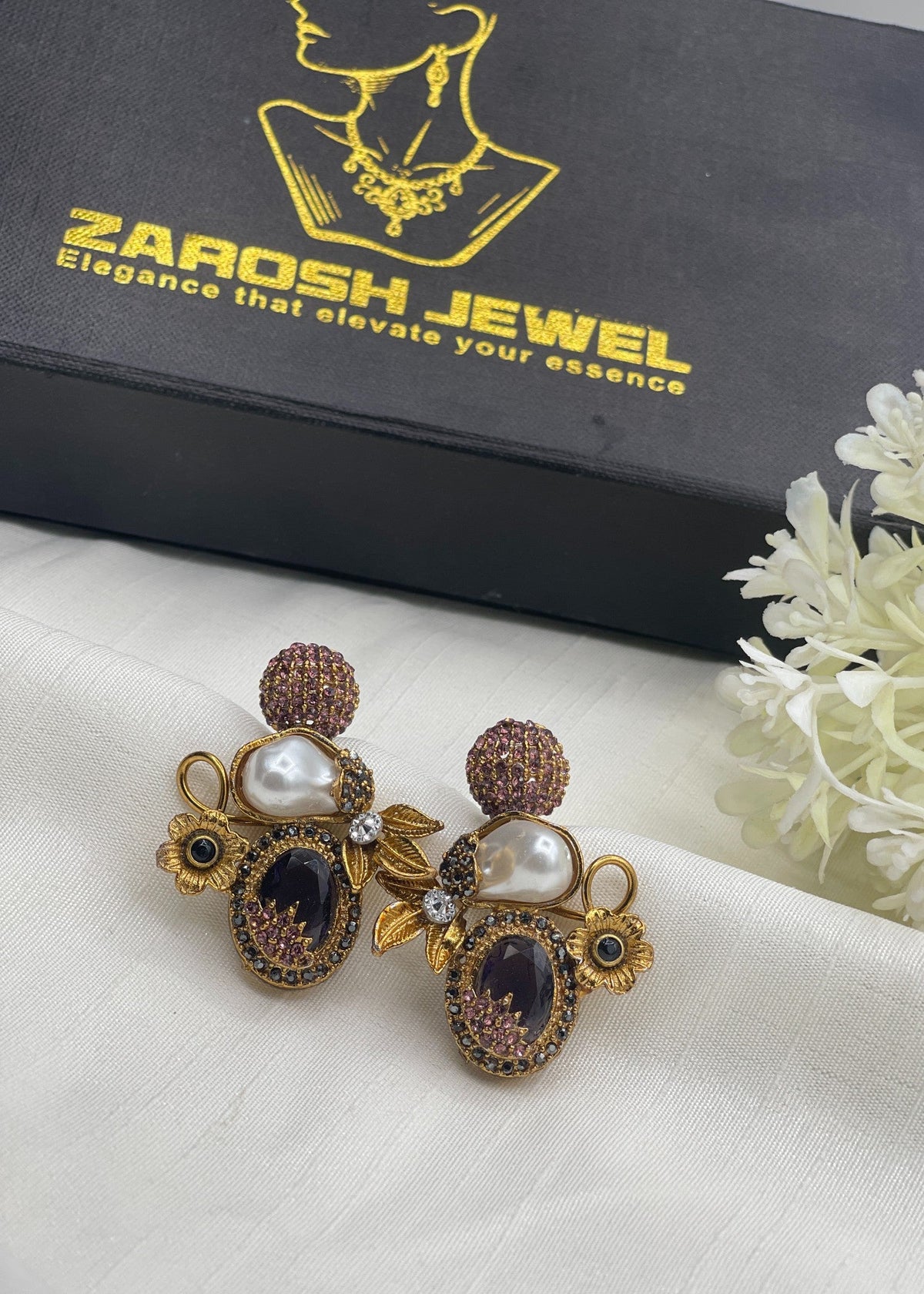 Shop the Nudhar Earrings from Zarosh Jewel