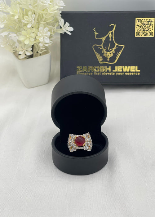 Shop the Nuha Gold Plated Ring from Zarosh Jewel