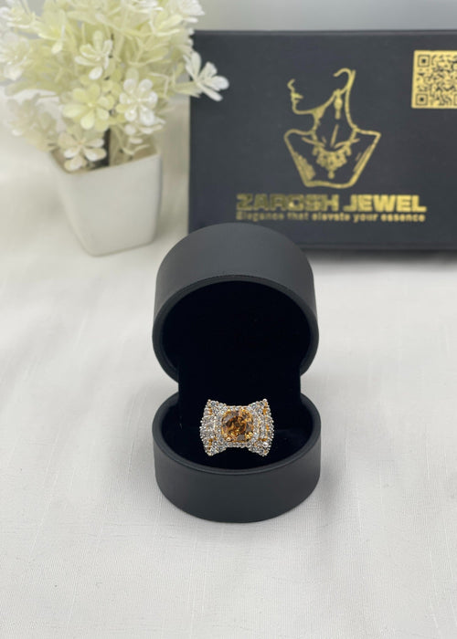 Shop the Nuha Gold Plated Ring from Zarosh Jewel