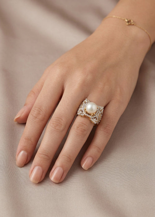 Shop the Nuha Gold Plated Ring from Zarosh Jewel