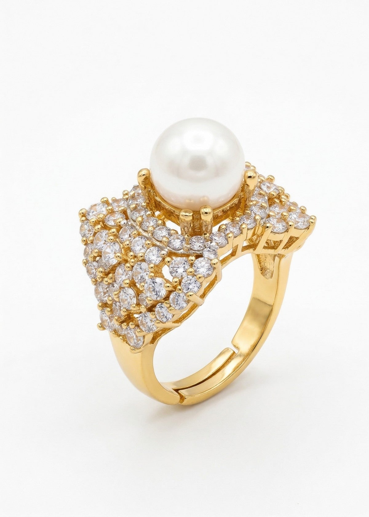 Shop the Nuha Gold Plated Ring from Zarosh Jewel