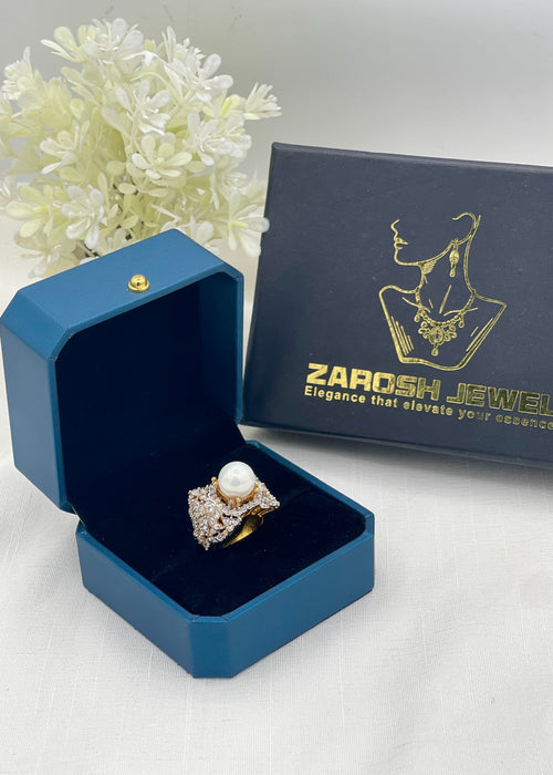 Shop the Nuha Gold Plated Ring from Zarosh Jewel