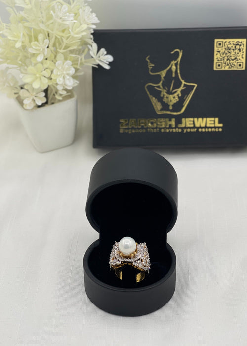 Shop the Nuha Gold Plated Ring from Zarosh Jewel