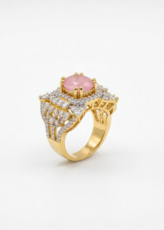 Shop the Nuha Gold Plated Ring from Zarosh Jewel