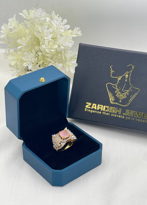 Shop the Nuha Gold Plated Ring from Zarosh Jewel