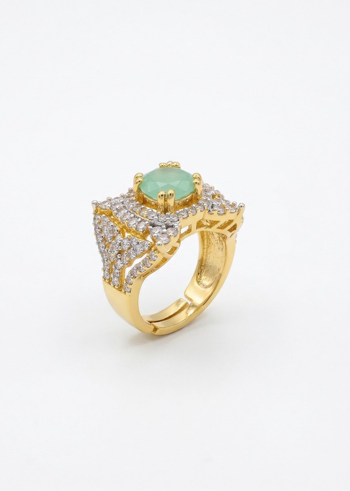 Shop the Nuha Gold Plated Ring from Zarosh Jewel