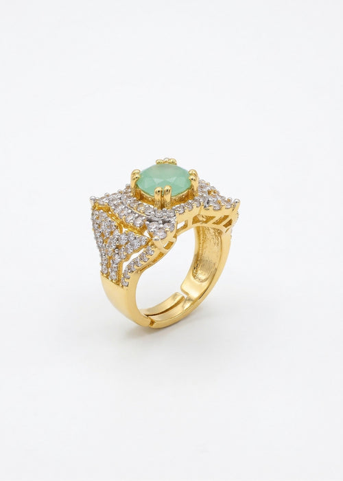 Shop the Nuha Gold Plated Ring from Zarosh Jewel