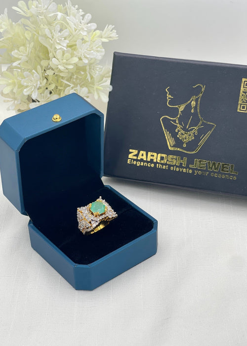 Shop the Nuha Gold Plated Ring from Zarosh Jewel