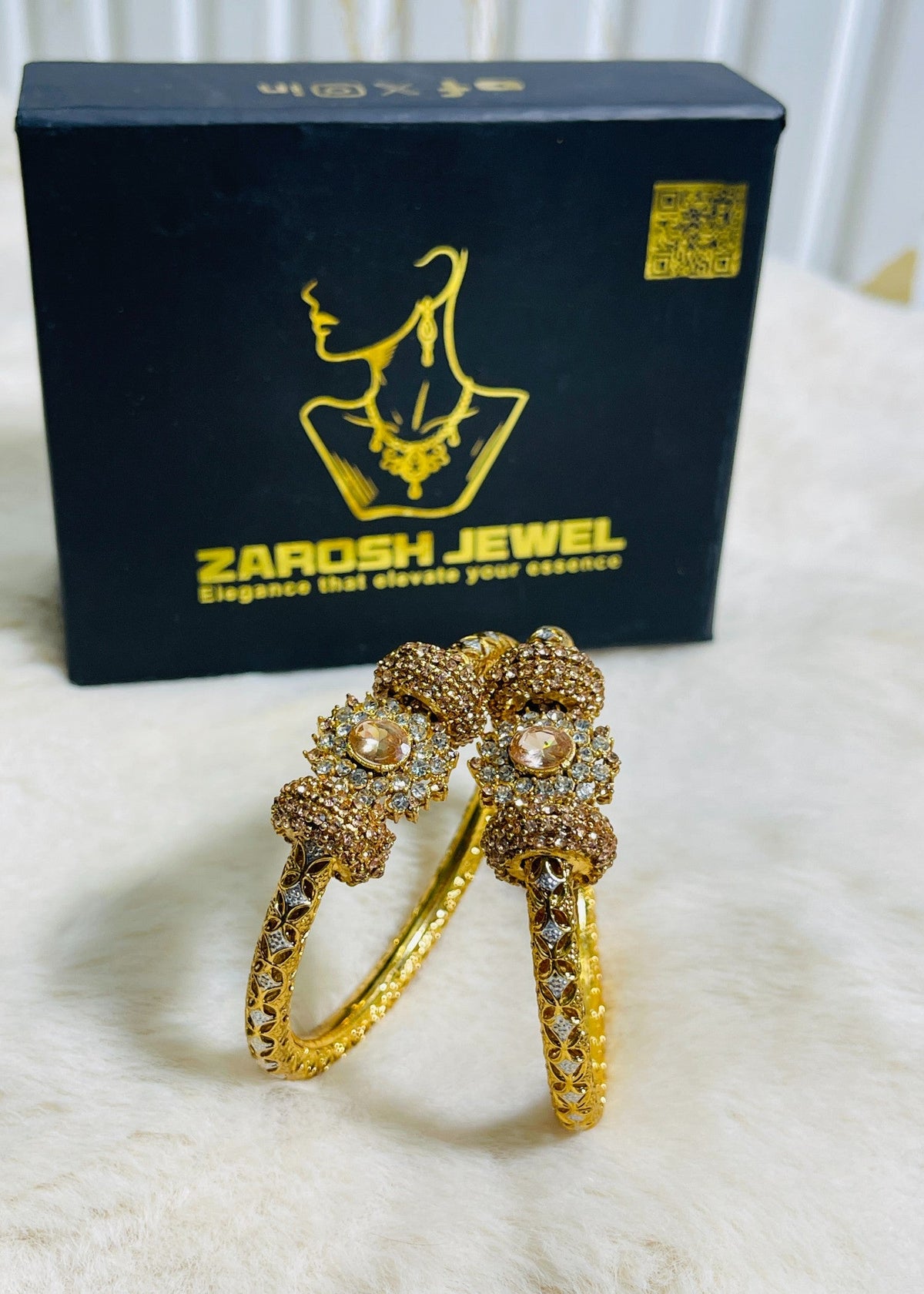 Shop the Nura Bangles from Zarosh Jewel