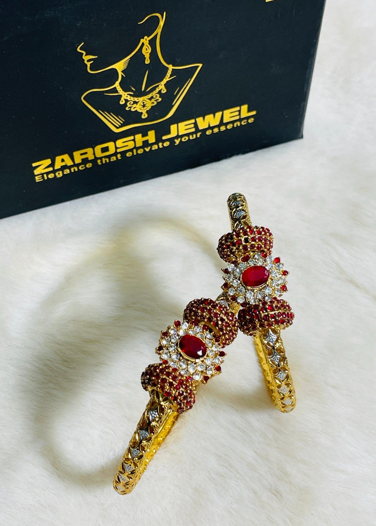 Shop the Nura Bangles from Zarosh Jewel