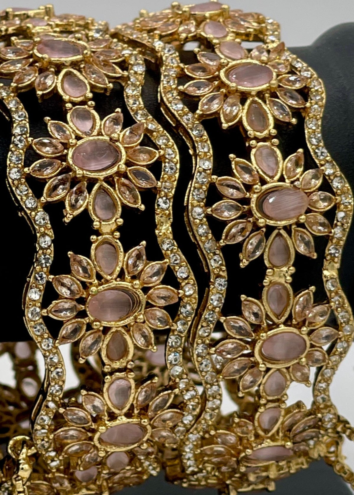 Shop the Opulent Vine Bangles Openable from Zarosh Jewel