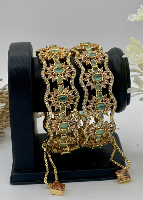 Shop the Opulent Vine Bangles Openable from Zarosh Jewel