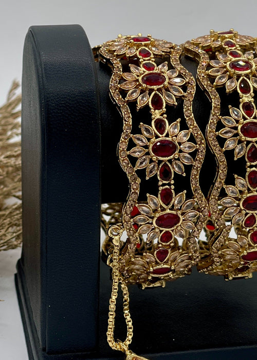 Shop the Opulent Vine Bangles Openable from Zarosh Jewel