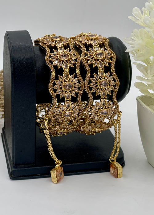 Shop the Opulent Vine Bangles Openable from Zarosh Jewel