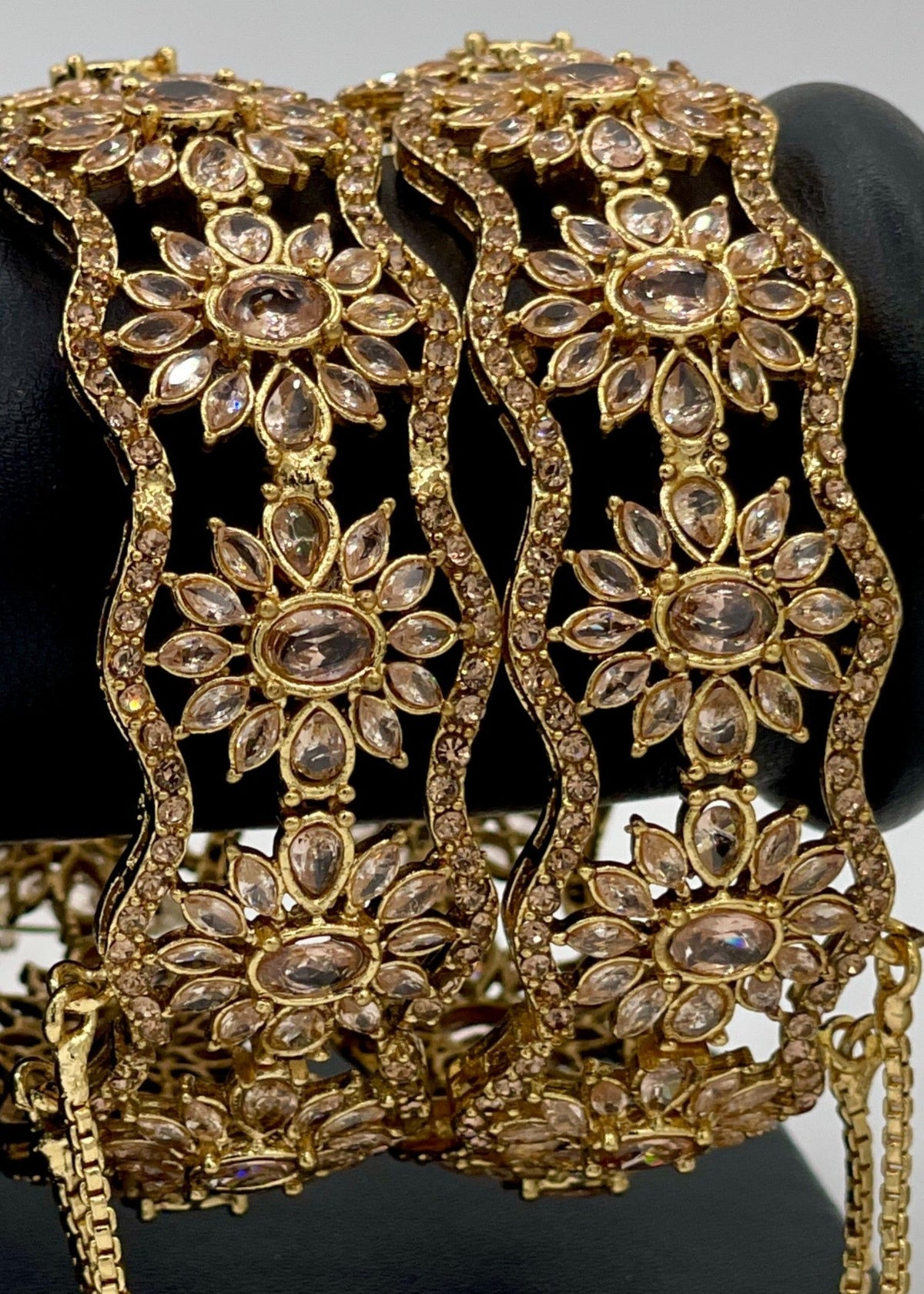 Shop the Opulent Vine Bangles Openable from Zarosh Jewel