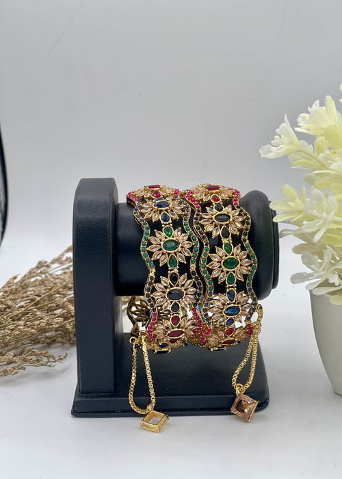 Shop the Opulent Vine Bangles Openable from Zarosh Jewel