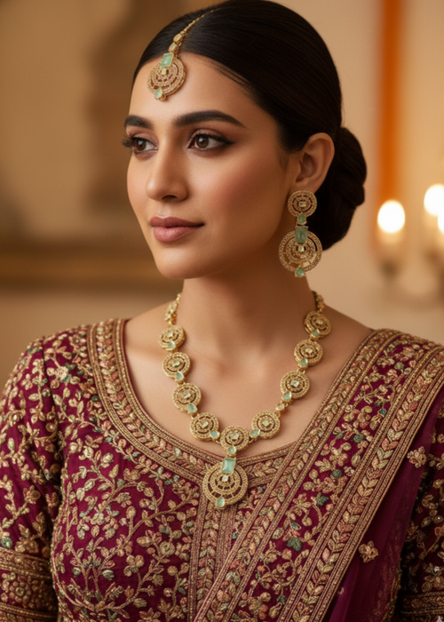 Orvella Necklace Set by Zarosh Jewel