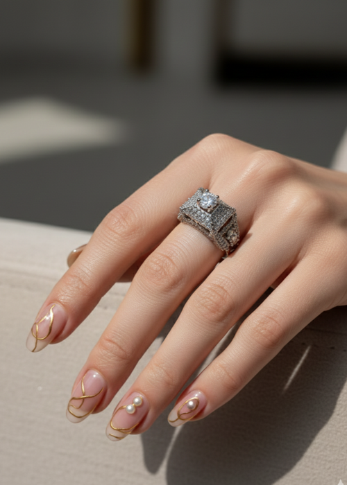 Shop the Parisa Adjustable Ring from Zarosh Jewel