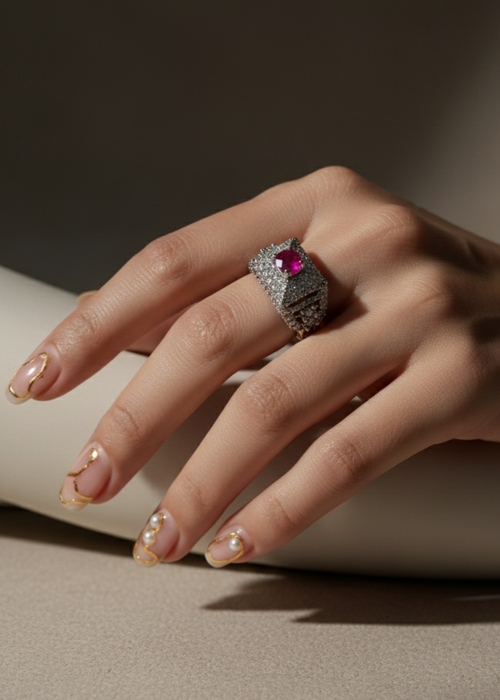 Shop the Parisa Adjustable Ring from Zarosh Jewel
