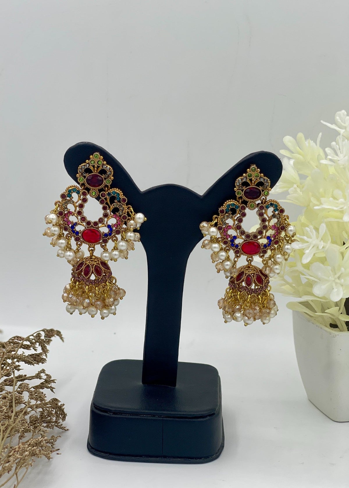 Shop the Qamar Jhumkay from Zarosh Jewel