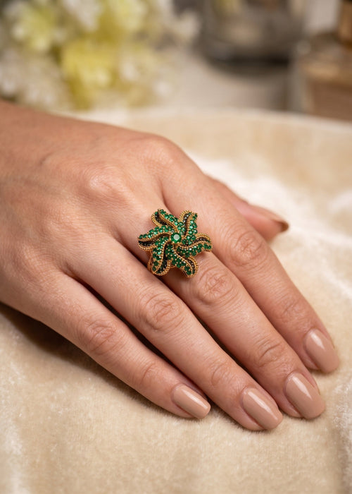 Qudsia Elegent Ring by Zarosh Jewel