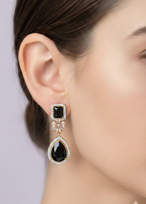 Radiant Grace Drop Earrings by Zarosh Jewel