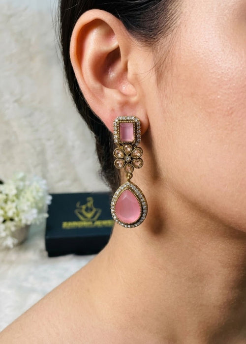 Shop the Radiant Grace Drop Earrings from Zarosh Jewel