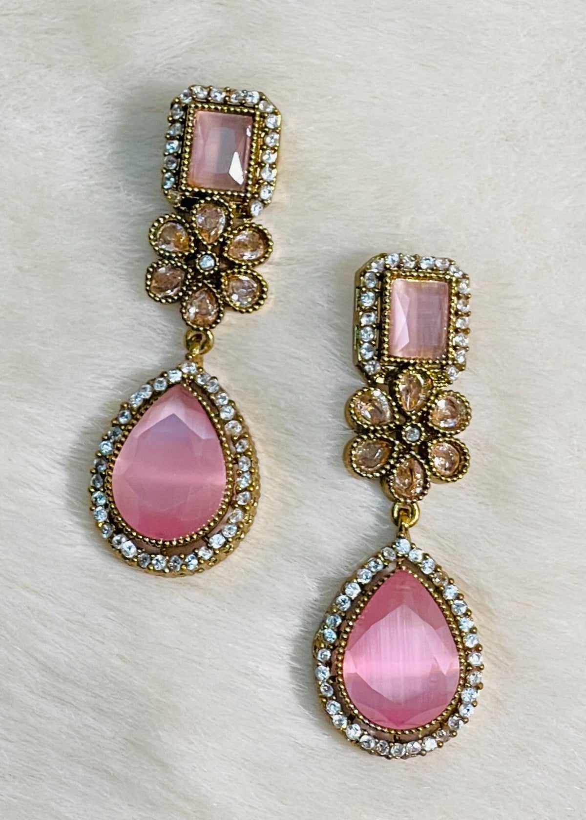 Shop the Radiant Grace Drop Earrings from Zarosh Jewel