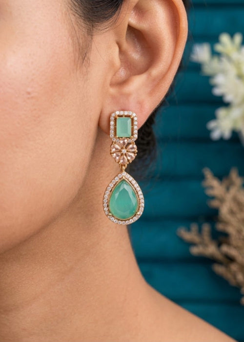 Shop the Radiant Grace Drop Earrings from Zarosh Jewel