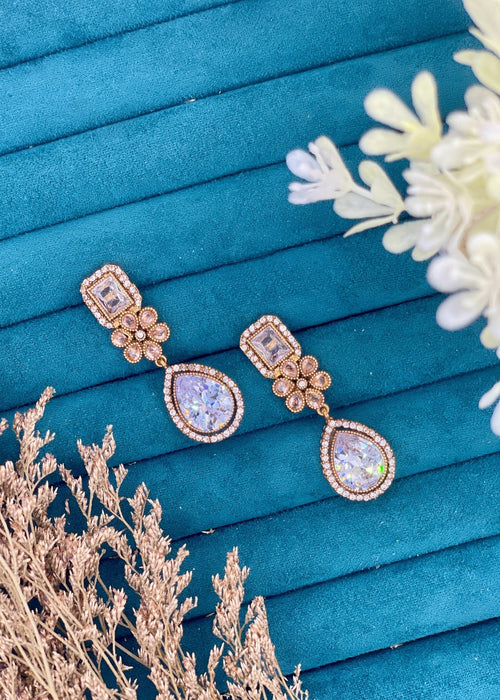Shop the Radiant Grace Drop Earrings from Zarosh Jewel