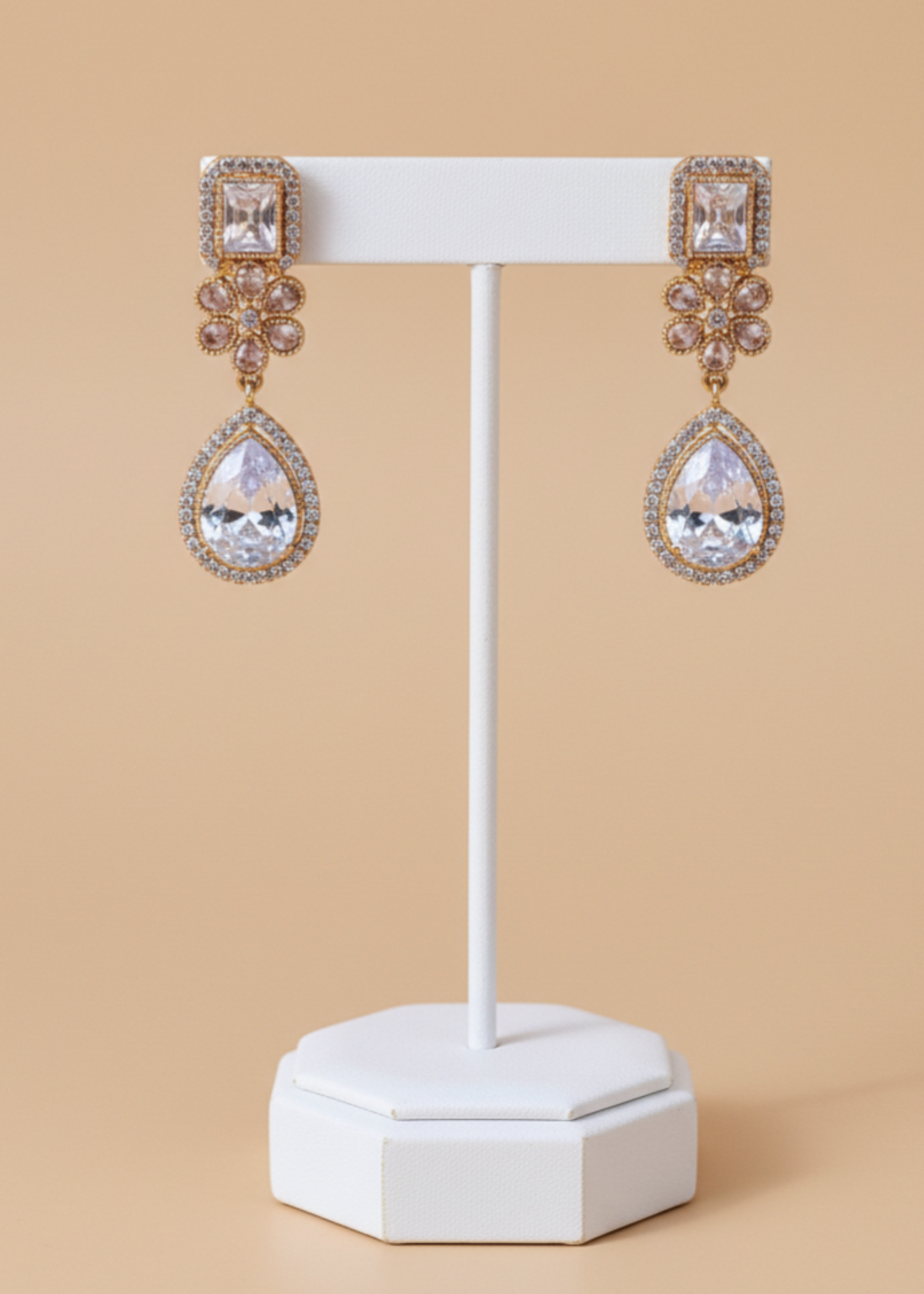 Shop the Radiant Grace Drop Earrings from Zarosh Jewel