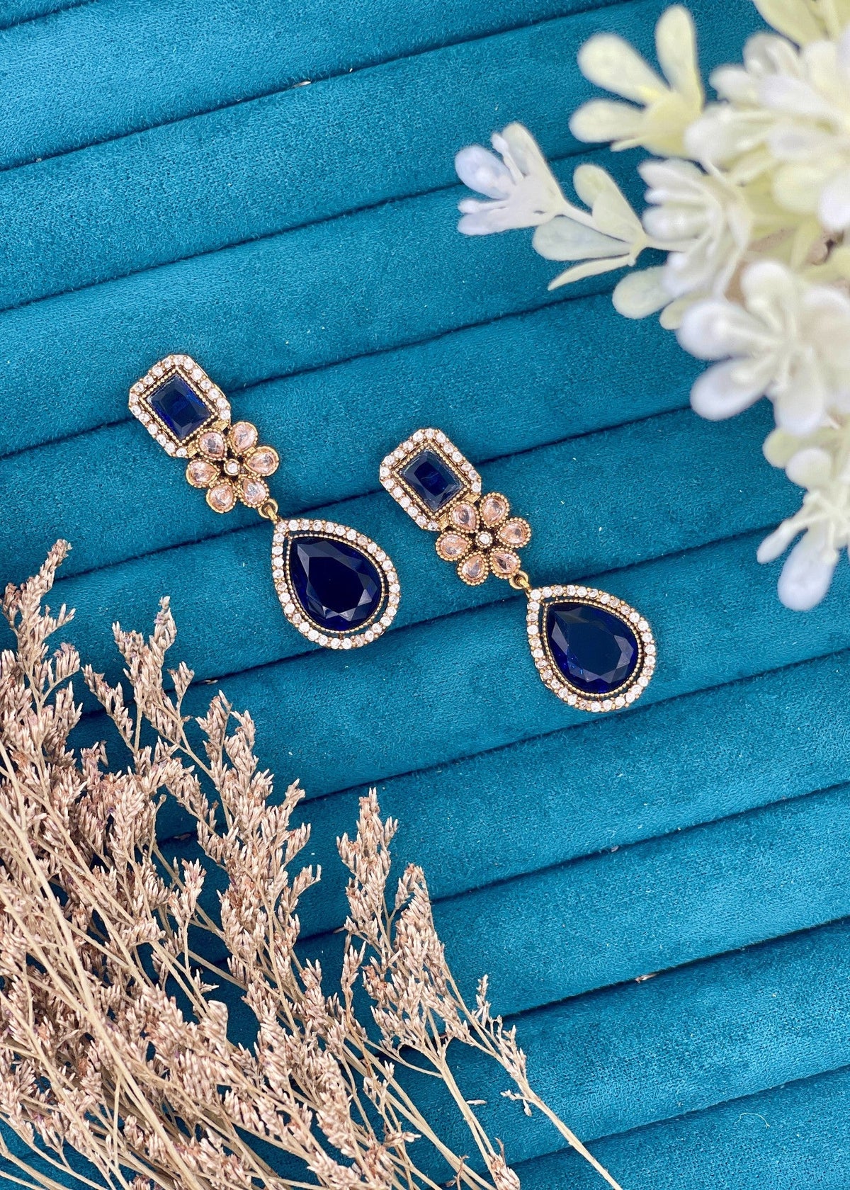 Shop the Radiant Grace Drop Earrings from Zarosh Jewel