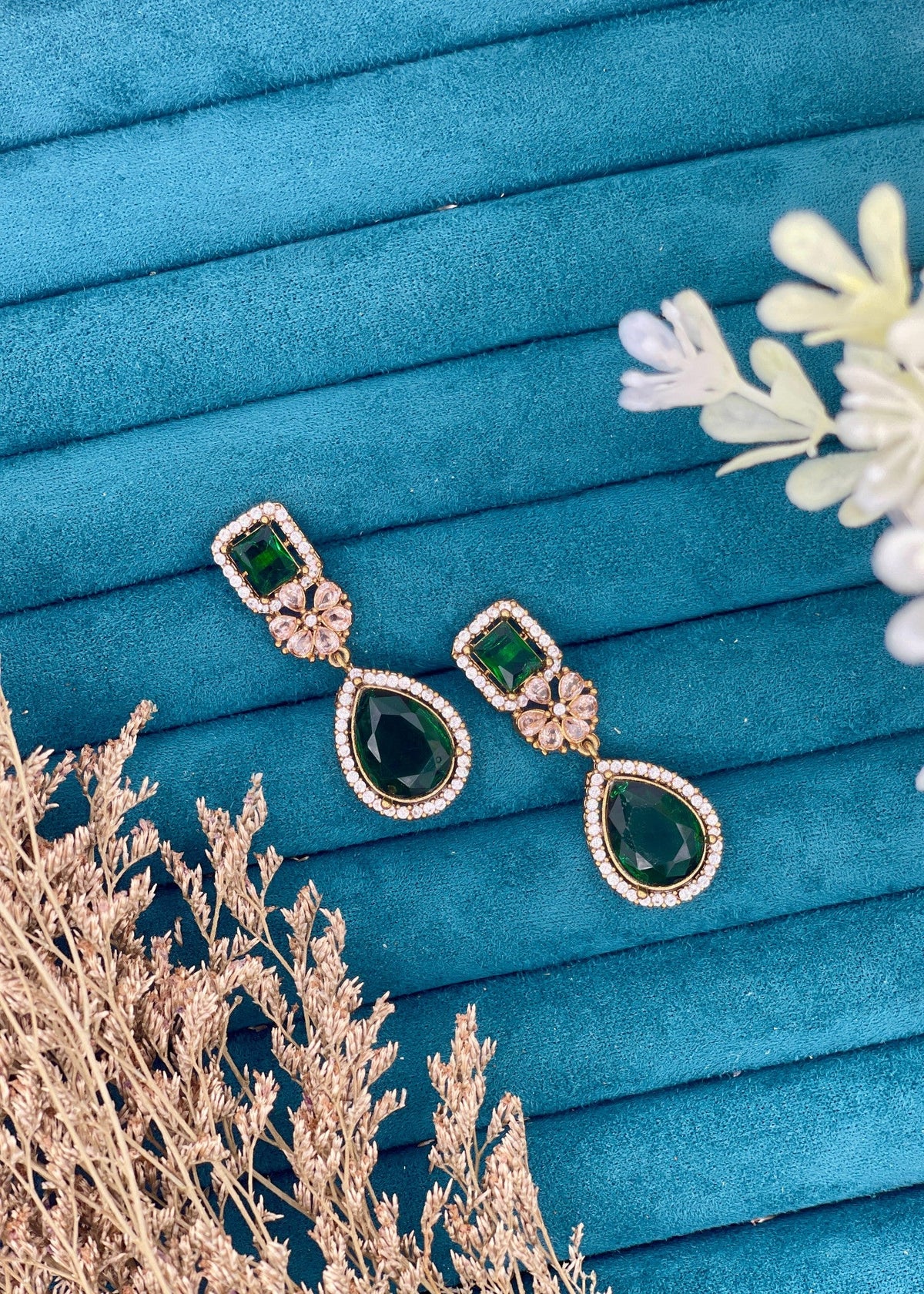 Shop the Radiant Grace Drop Earrings from Zarosh Jewel