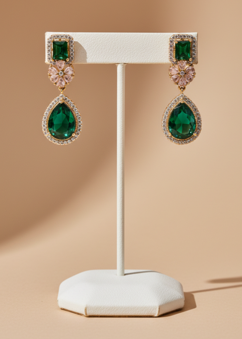 Shop the Radiant Grace Drop Earrings from Zarosh Jewel