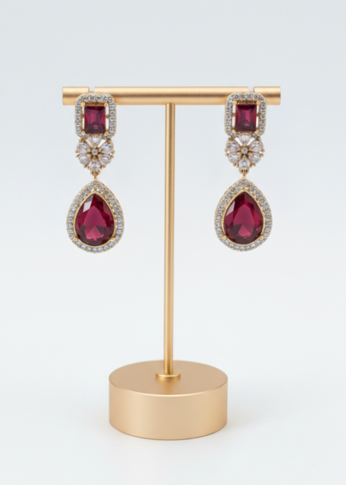 Shop the Radiant Grace Drop Earrings from Zarosh Jewel