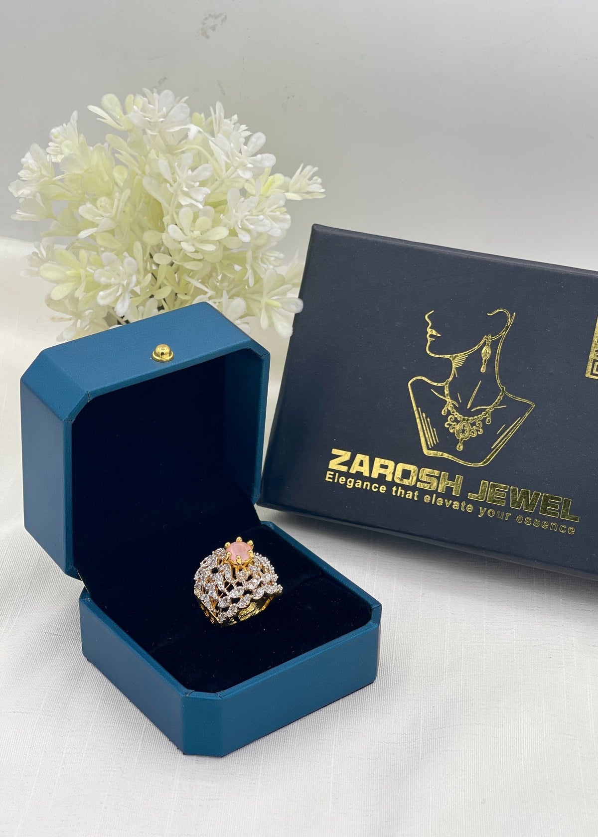Shop the Rafa Gold Plated Ring from Zarosh Jewel