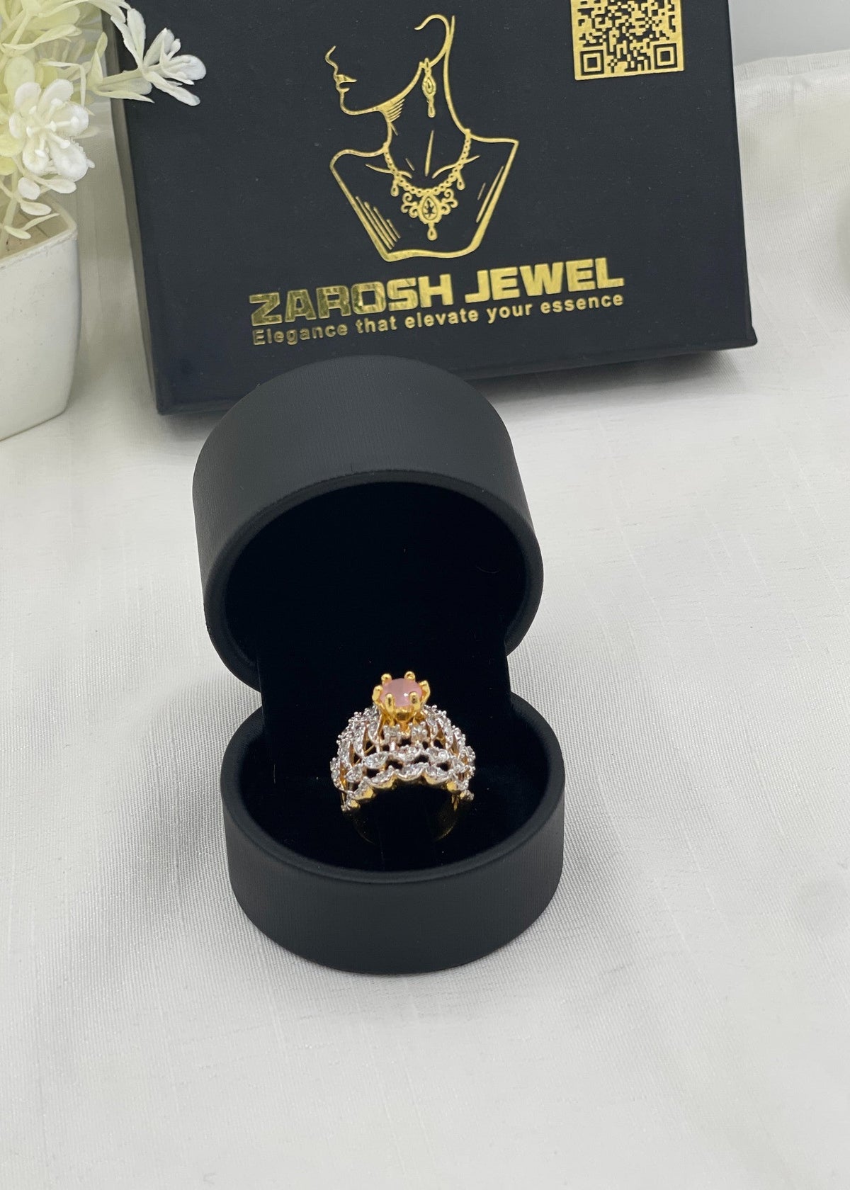 Shop the Rafa Gold Plated Ring from Zarosh Jewel