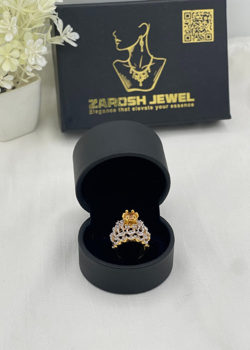 Shop the Rafa Gold Plated Ring from Zarosh Jewel