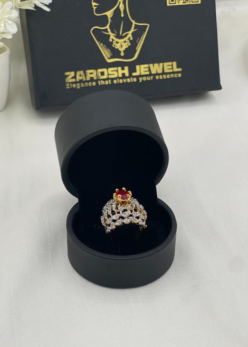 Shop the Rafa Gold Plated Ring from Zarosh Jewel