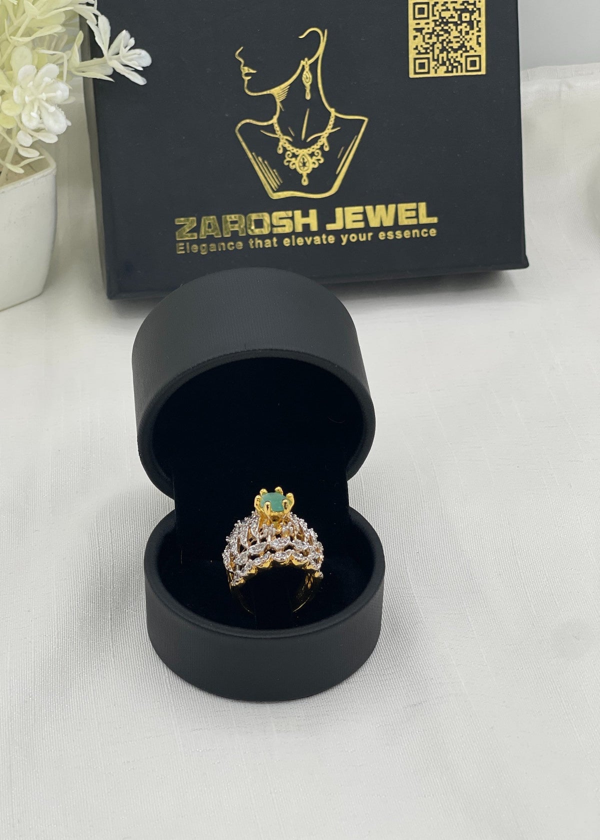 Shop the Rafa Gold Plated Ring from Zarosh Jewel