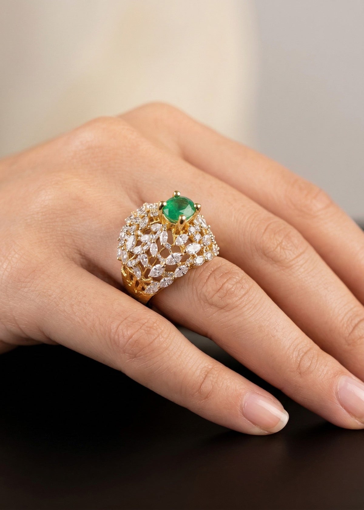 Shop the Rafa Gold Plated Ring from Zarosh Jewel