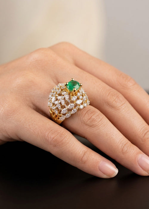 Shop the Rafa Gold Plated Ring from Zarosh Jewel