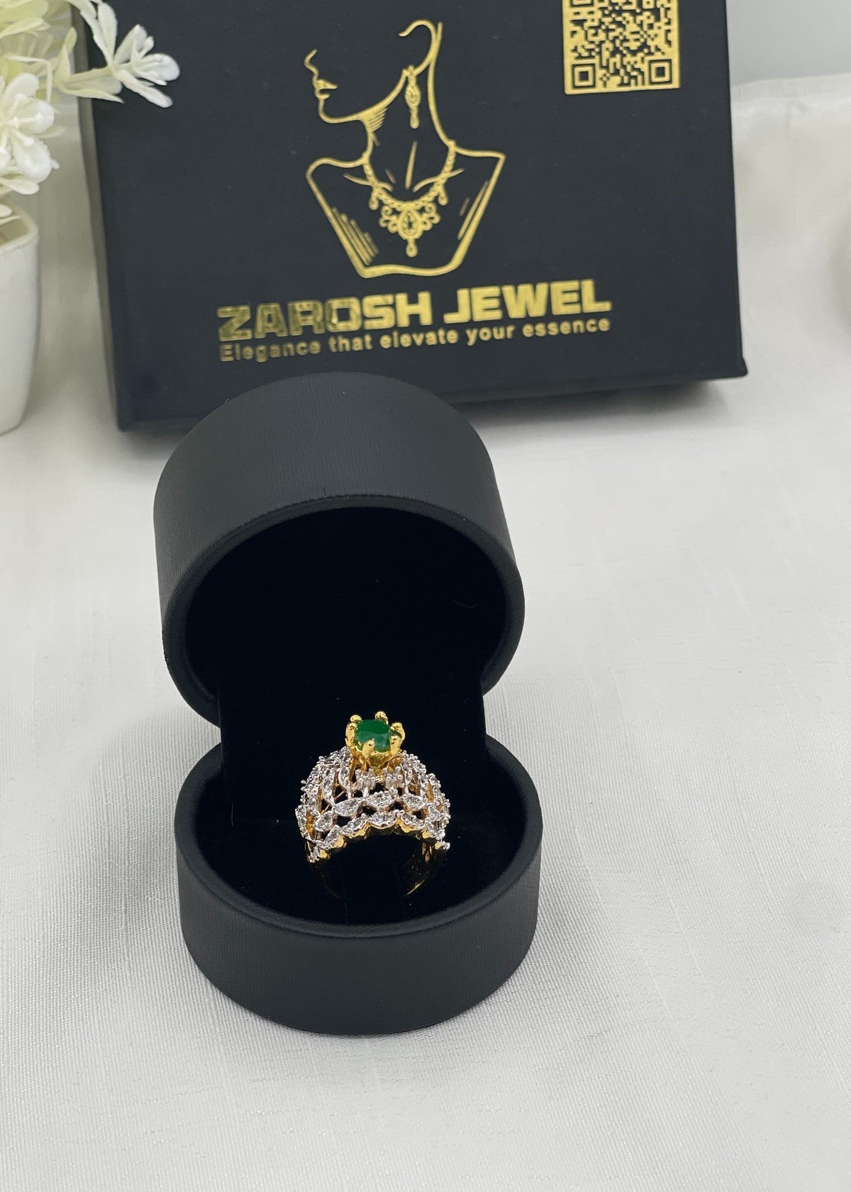 Shop the Rafa Gold Plated Ring from Zarosh Jewel