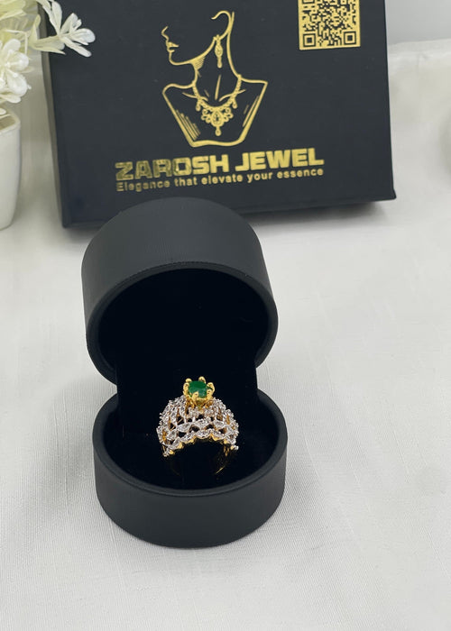 Shop the Rafa Gold Plated Ring from Zarosh Jewel