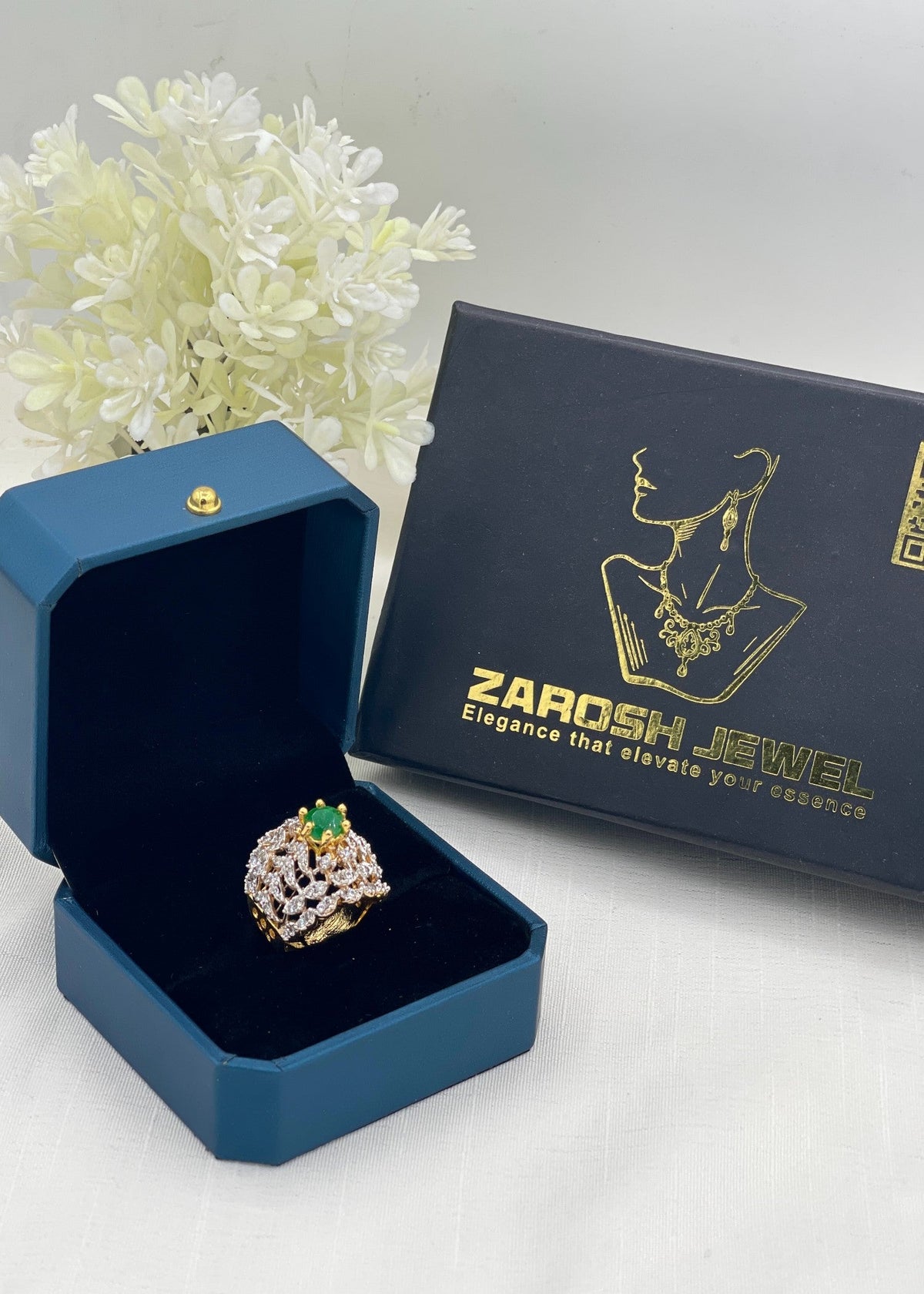 Shop the Rafa Gold Plated Ring from Zarosh Jewel