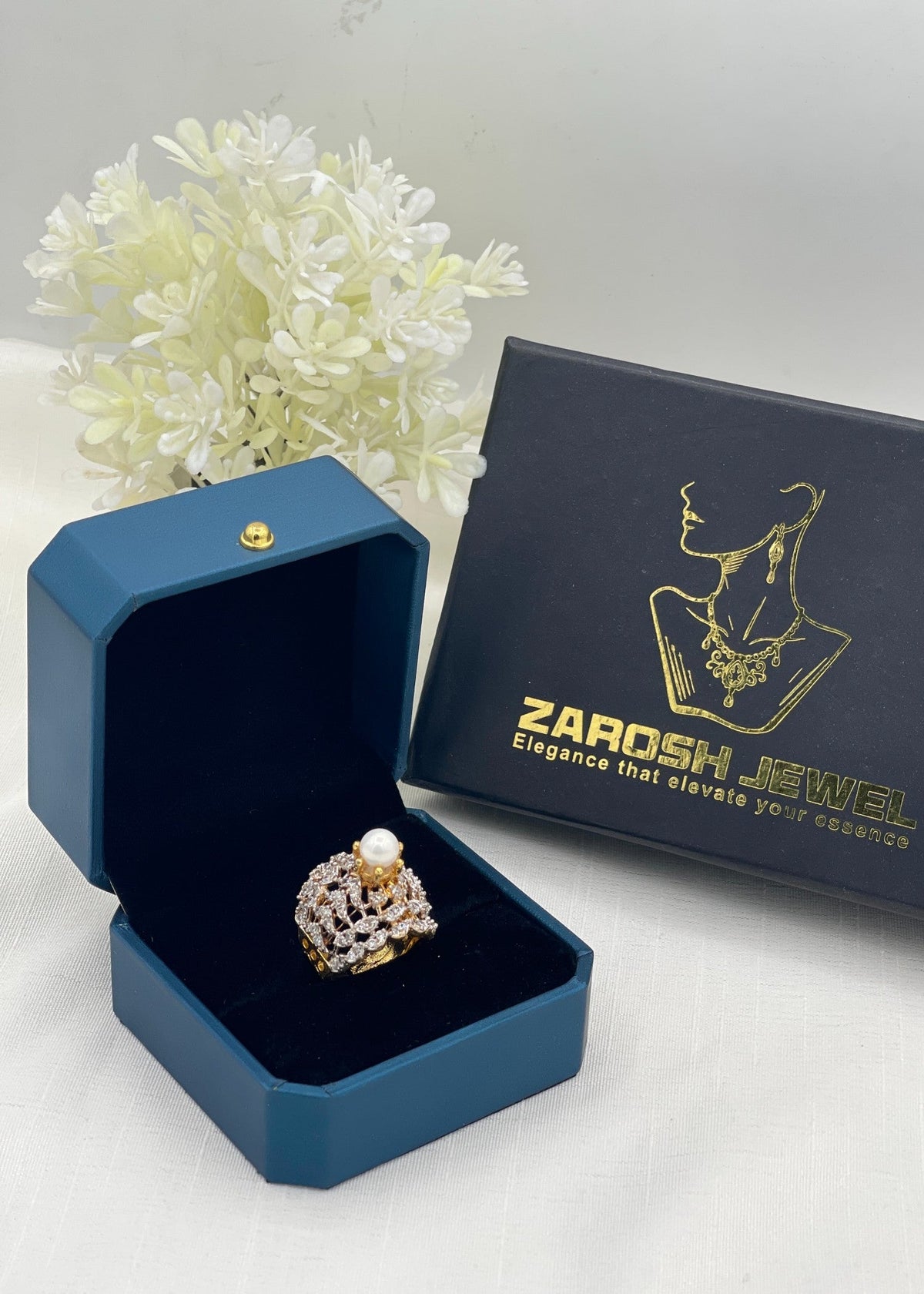 Shop the Rafa Gold Plated Ring from Zarosh Jewel