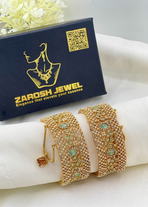 Shop the Rafiya Openable Bangle Set from Zarosh Jewel