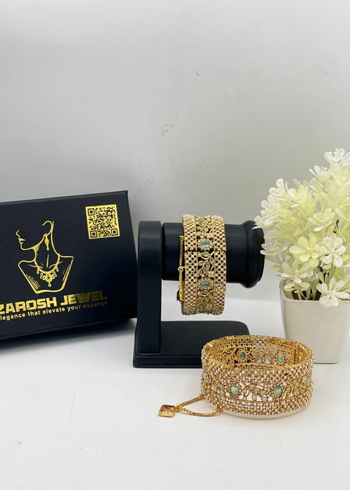 Shop the Rafiya Openable Bangle Set from Zarosh Jewel