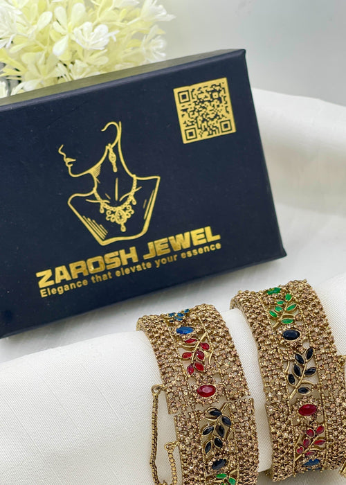 Shop the Rafiya Openable Bangle Set from Zarosh Jewel