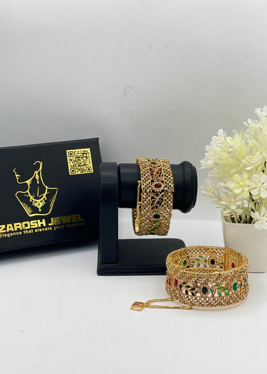 Shop the Rafiya Openable Bangle Set from Zarosh Jewel